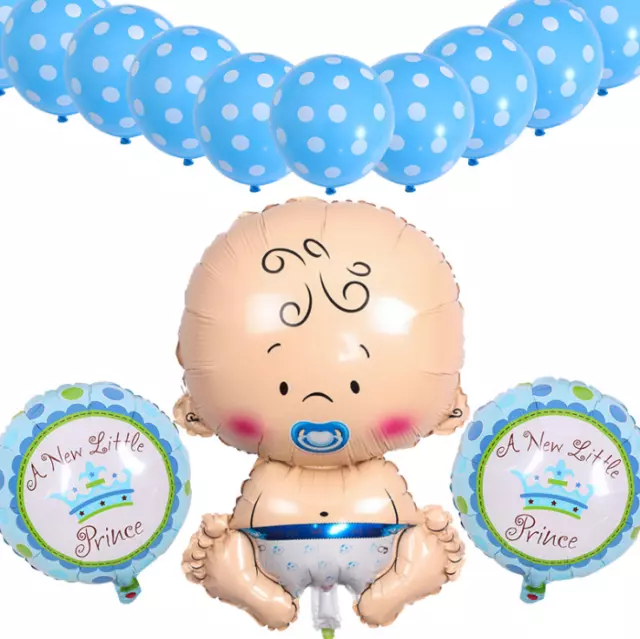 Cute Baby Boy Balloon Set New Born Baby Shower Party Decoration