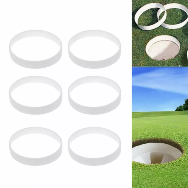 6Pc Golf Backyard Garden Flag Cup Hole Pin Putting Green Stick Pole Practice