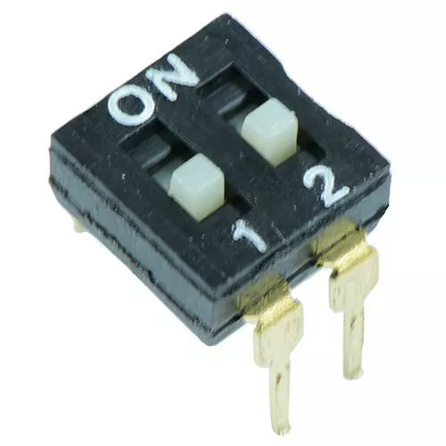 2 Way Low Profile DIL DIP Switch