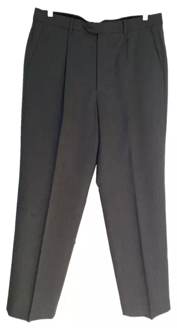 Armani Collezioni Gray Pleated Dress Pants Men's 34 x 32