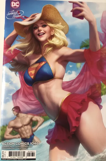 Action Comics #1046 (Stanley "Artgerm" Lau Supergirl Swimsuit Variant) Dc Nm L2
