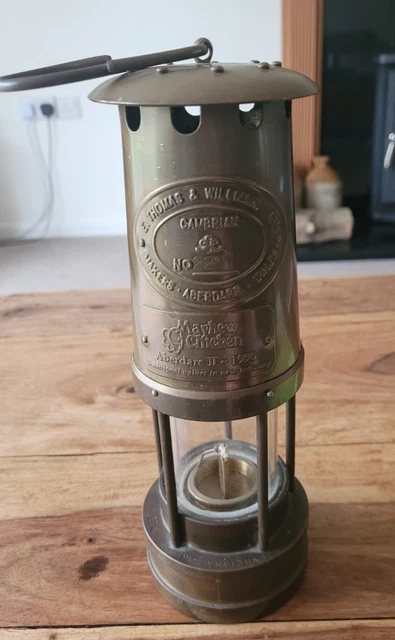 E Thomas & Williams Miners Lamp