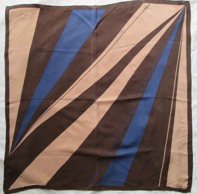 Foulard Carré Hermès Passementerie 100% Soie Vintage - Noir, Motif, Occasion Parfait état