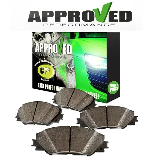 Front Premium Carbon Fiber Ceramic Disc Brake Pad Set