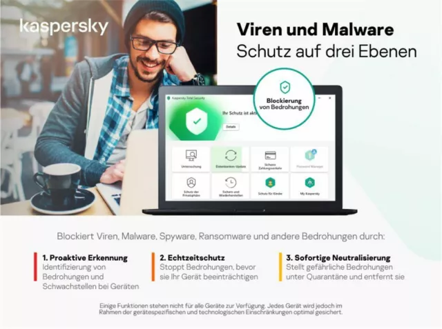 Kaspersky Total Security 2024 1 PC / 1 Jahr / Sofortversand per E-Mail 2