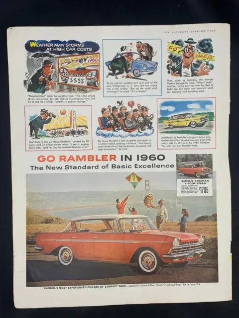 Magazine Ad* - 1960 - Rambler Custom 4-Door Country Club Sedan