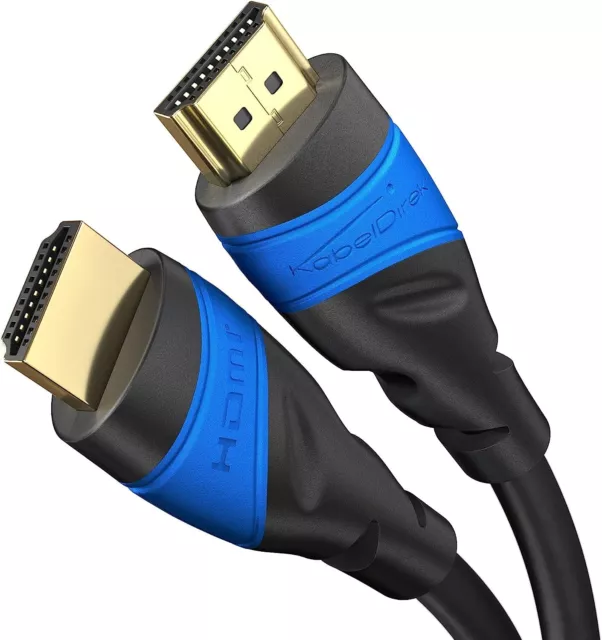 KabelDirekt – 4K HDMI-Kabel – 6 m – 4K@60Hz (Extra-Kupfer für bis zu 18 Gbit/s u