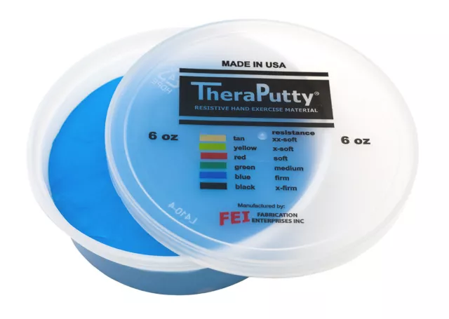 Cando Theraputty Standard Hand Exercise Putty - 6 oz - Blue - Firm