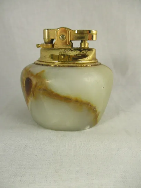 Vintage, Retro onyx table lighter