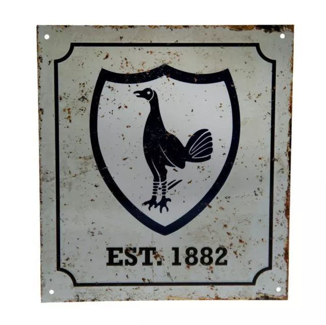 Tottenham Hotspur FC Spurs Officially Licensed Retro Vintage Metal Logo Sign