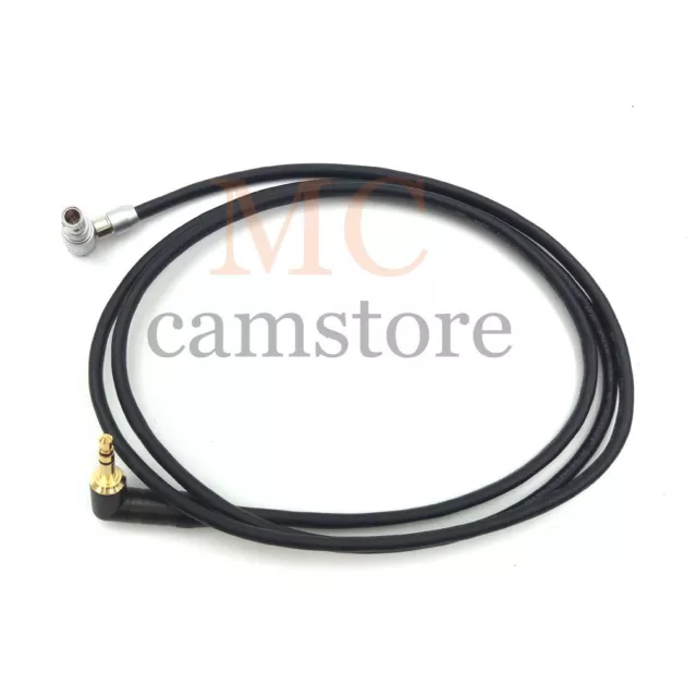 Right Angle 00B 5 Pin Male  to 3.5mm TRS Audio Cable for Z CAM E2 / ARRI Mini