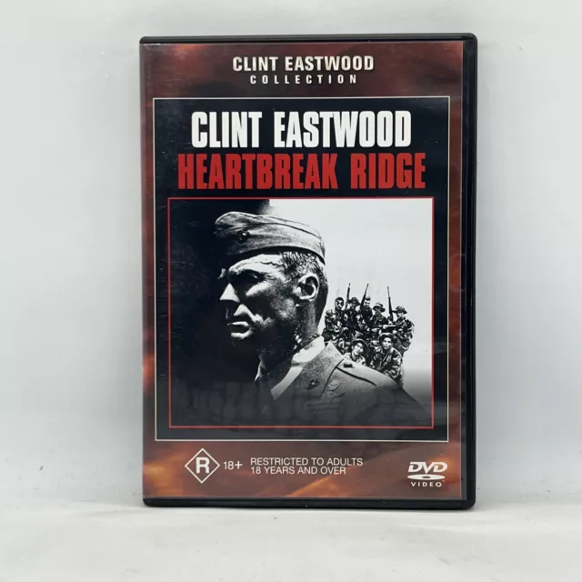 Heartbreak Ridge Heart Break Clint Eastwood DVD Movie Film VGC Free Post R4 PAL