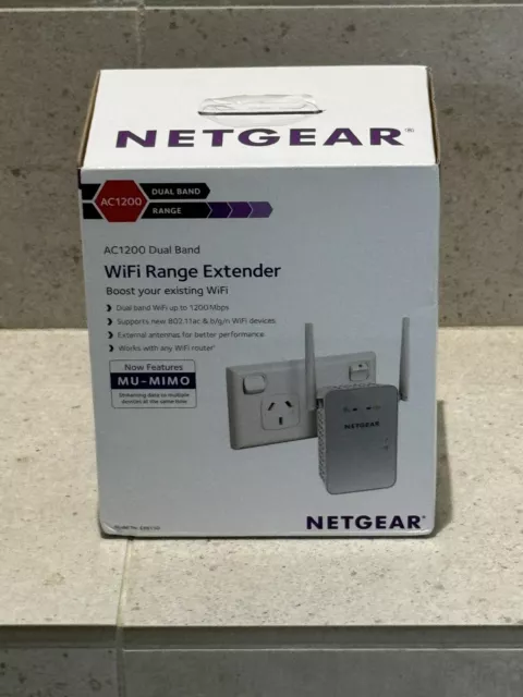 Netgear EX6150AC1200 1200Mbps Dual Band Wireless Range Extender WiFi Booster NEW