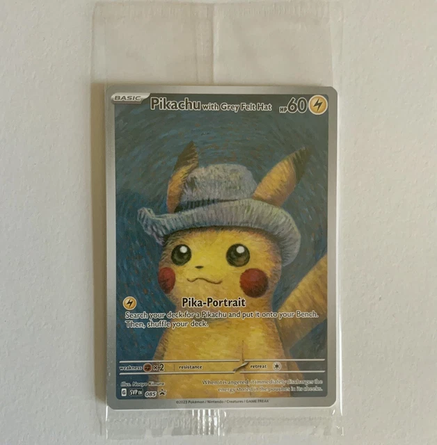 POKÉMON TCG PIKACHU mit grauem Filzhut 085 PromoKarte Pokemon X Van Gogh EUR 105,20 PicClick DE