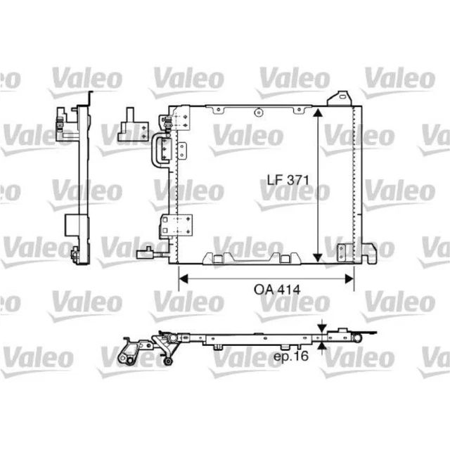 Valeo 814192 Condensatore Climatizzatore Auto In Alluminio: Larghezza 595mm, Altezza 479,25mm Per Refrigerante R134a (senza Essiccatore)