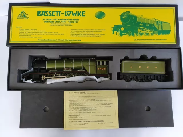 Bassett Lowke O Gauge Bl99040 Class A1 Pacific 4-6-2 4475 Flying Fox Lner Oop