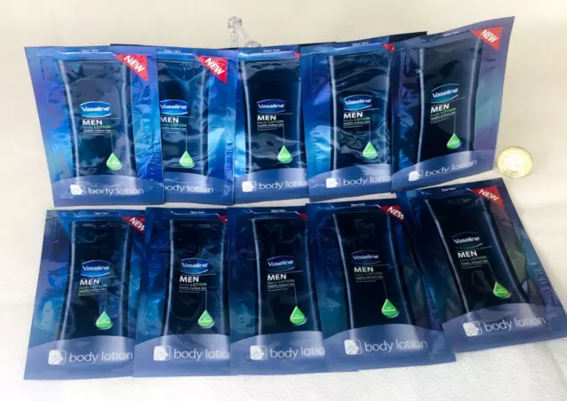Lozione corpo 10 pz vaselina pelle resistente uomo 7 ml nuova bustina salute pulita dup