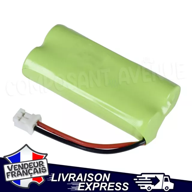 PACK 2 PILES BATTERIE ACCU 2.4V AAA RECHARGEABLE 800mAh NI-MH NIMH [022]