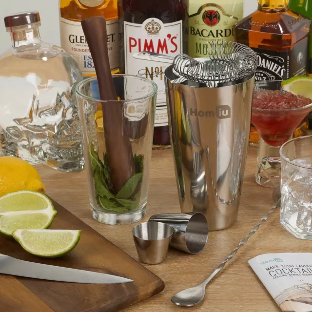 Pack] Kit shaker cocktail grand - 3 pièces AGITATEUR EN ACIER