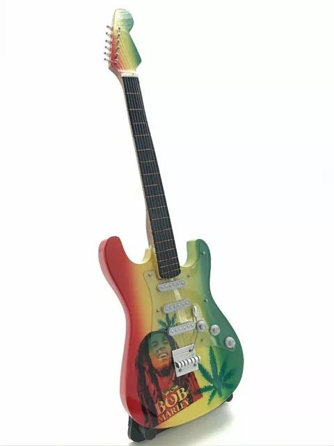 Miniature Fender Standard Stratocaster Chitarra - Bob Marley (ornamentale)