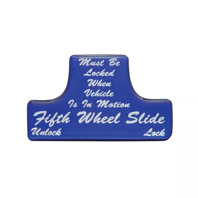 "Fifth Wheel" Chrome Plastic Switch Guard - Blue Glossy Sticker 3