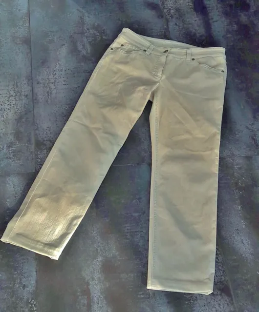 Damenhose Gerry Weber - Gr. 38 - beige sand - Damen Jeans / Hose - Stretchbund