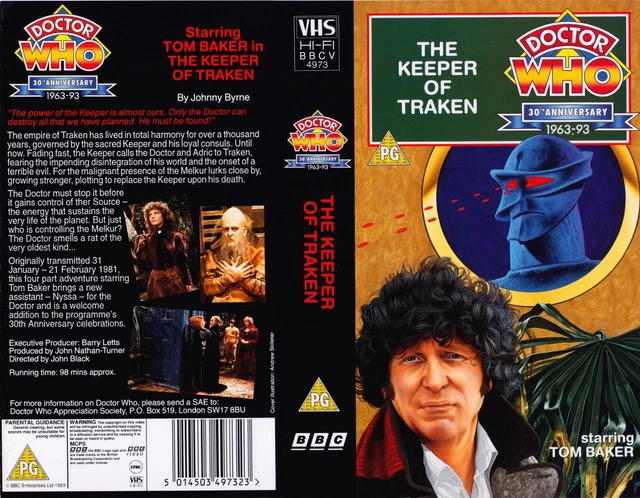 DOCTOR WHO - The Keeper Of Traken [VHS] £6.96 - PicClick UK