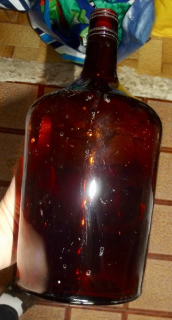 Antik Flasche Rauchmelder Apotheke Apotheker Korbflasche Flacon 2L