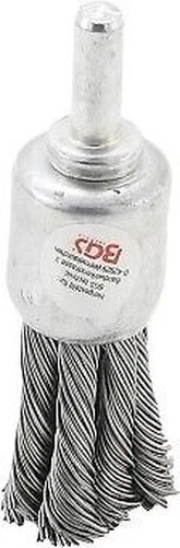 Cepillo Pincel Hilos Metálico Redondo Trenzado ° 20 MM Caña 6mm para Taladro BGS