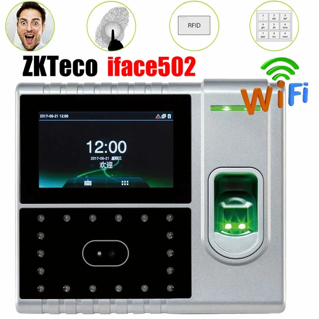 ZKTeco iface502 WIFI Time Attendance Machine Fingerprint Face Facial Time Clock