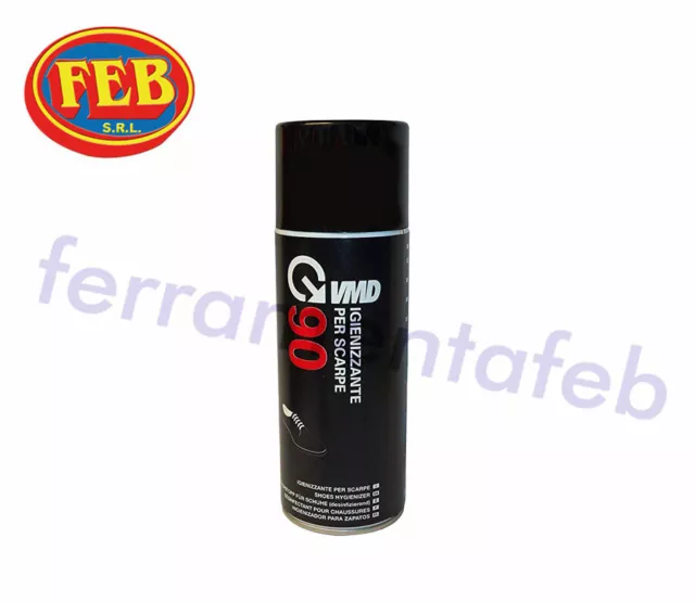 Vmd 90 Bomboletta Spray Igienizzante Per Scarpe Caschi Funghi Muffe 400 Ml