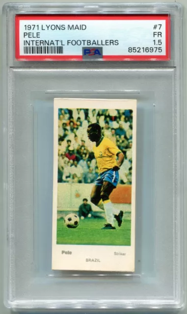 1971 Lyons Maid International Footballers #7 Pele  PSA 1.5