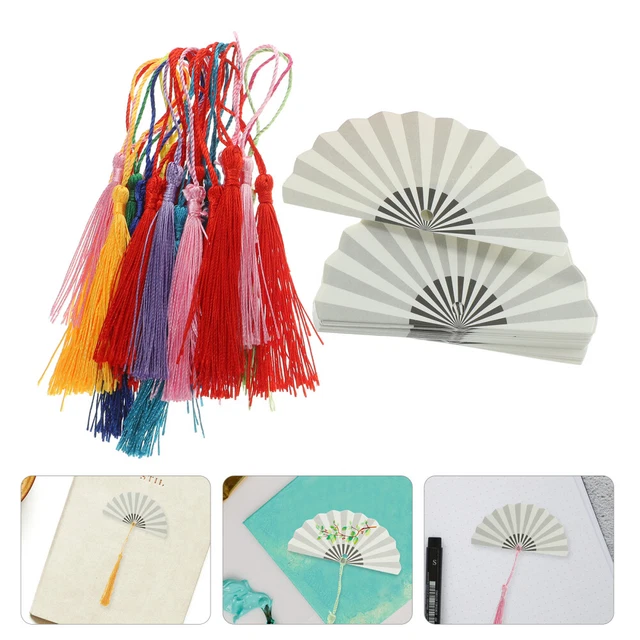 Segnalibri Vuoti Per Personalizzazione - 50 Pezzi Con Nappine, Carta Acquerello 300g - Foto 2