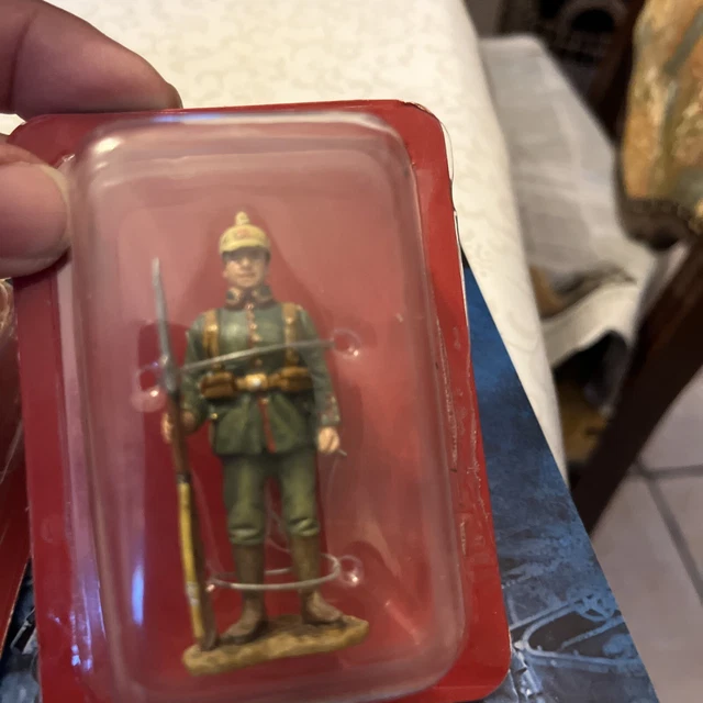 Soldat De Plomb Allemand - Figurine Peinte - Occasion - Très Bon état