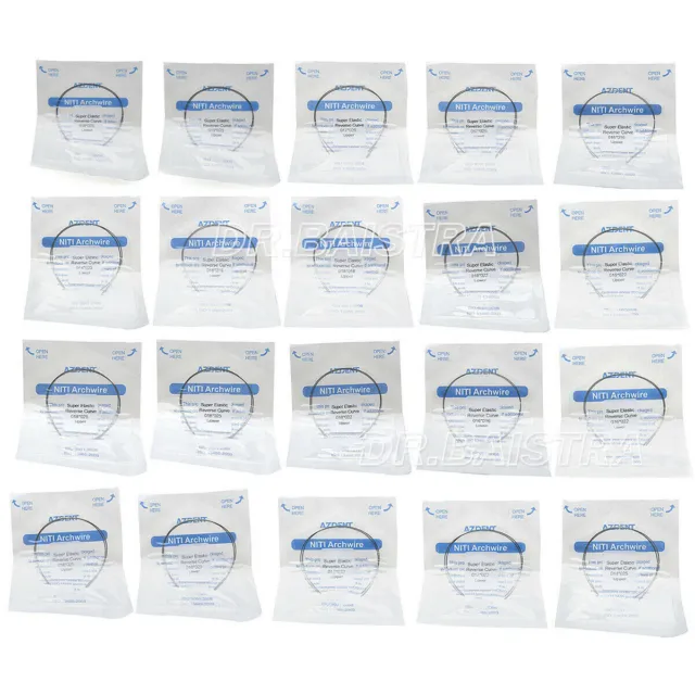 Dental Orthodontic Niti Reverse Curve Rectangular Form Arch Wires AZDENT