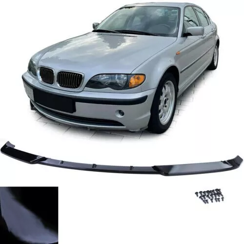 Paraurti a labbro dello spoiler anteriore lucido adatto per BMW Serie 3 E46 Limo