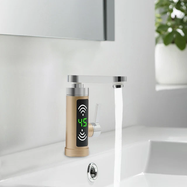 Grifo eléctrico calefacción cocina calentador continuo grifería cálida instantánea 3KW