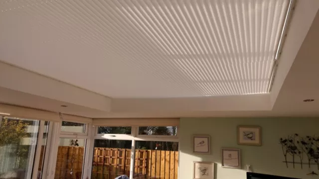 Pleated Roof & Window Blinds - Lean To Conservatory, Orangery, Sun Room, Lantern