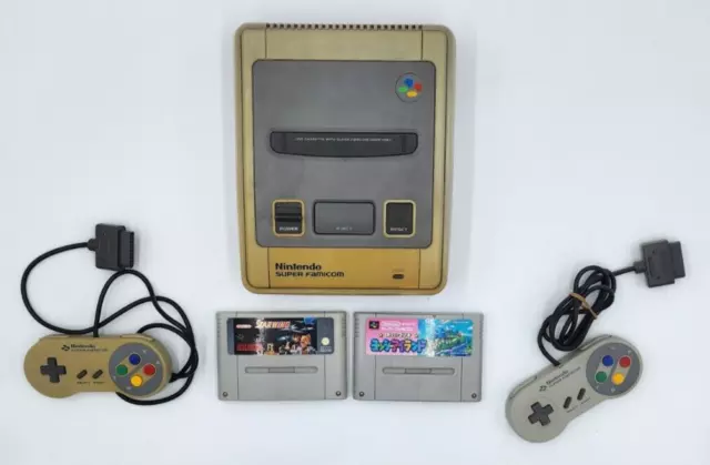 Nintendo Super Famicom SNES Console sans câbles + 2 Manettes + 2 Jeux