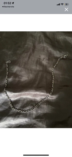 Collier Acier Inoxydable Hypoallergénique 4.5mm Collier Chaîne