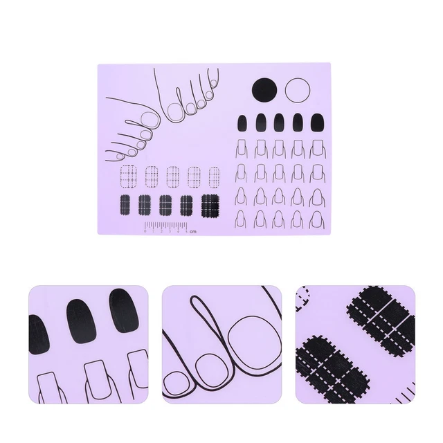 Nagelkunst Schablonen Set, 6 Stück – Silikonformen Für Acryl-Nageldesigns & 3D-Dekoration