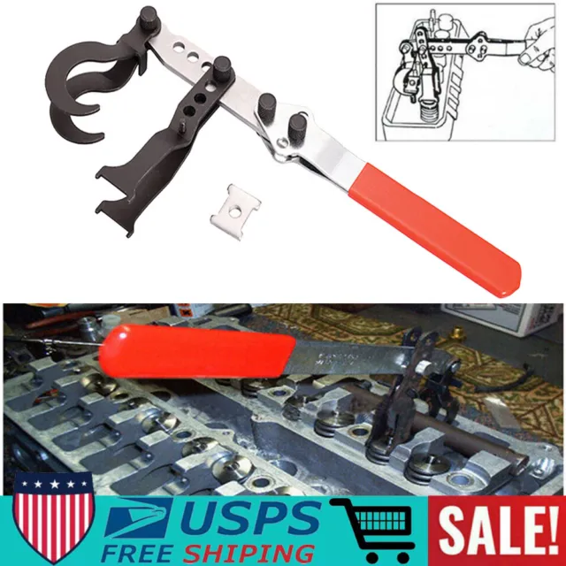 Overhead Double Hook Valve Spring Compressor Removal Tool For OHV OHC CHV Engine