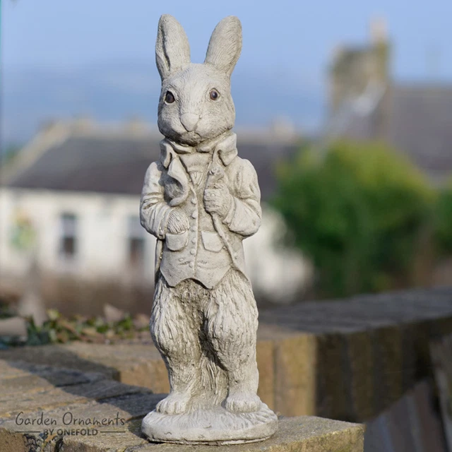 PETER RABBIT HAND Cast Stone Outdoor Garden Ornament Beatrix Potter
