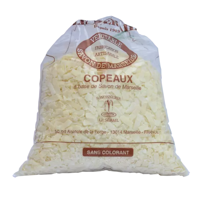 Copeaux de Savon de marseille sac de 1 Kg pour votre lessive - Le serail