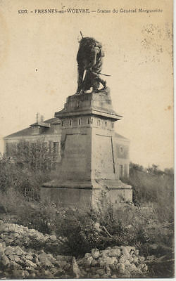 FRESNES-EN-WOEVRE 1337 statue du général margueritte