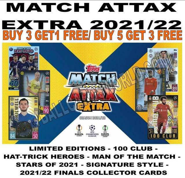 MATCH ATTAX EXTRA 2021/22 21/22 Limited Editions/ 100 Club/ Other Foils £2.45 PicClick UK