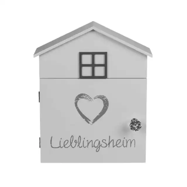 Schlüsselkasten Holz Lieblingsheim Box Schlüsselschrank Herz Schlüsselbrett