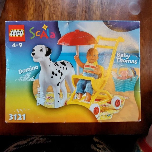 LEGO Scala Baby Thomas RARE NIB Retired 20 Pieces 3121 Box Damage Domino 2001