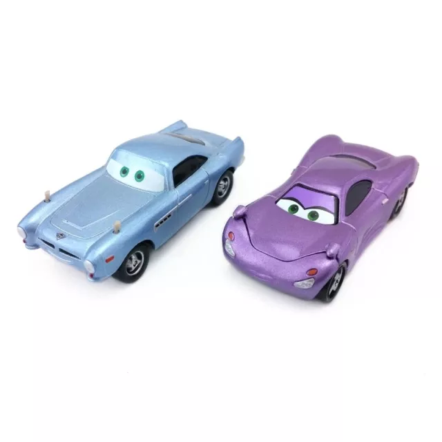 2-Car Mattel Disney Pixar Cars Finn McMissile Holley Shiftwell 1:55 Diecast Toys