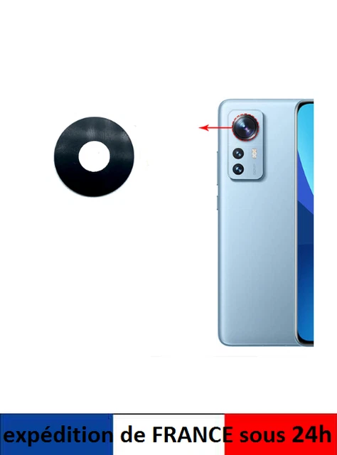 Vitre De Caméra + Cadre Pour Realme C35 RMX3511 | Lentille Appareil Photo De Rechange | Noire | Neuf